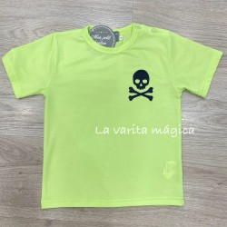 Camiseta niño flúor amarillo